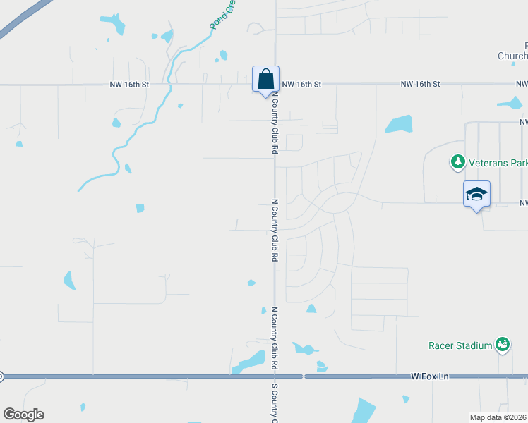 map of restaurants, bars, coffee shops, grocery stores, and more near 917 North Country Club Road in Newcastle