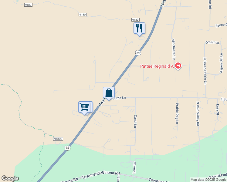 map of restaurants, bars, coffee shops, grocery stores, and more near 8075 U.S. 89 in Flagstaff