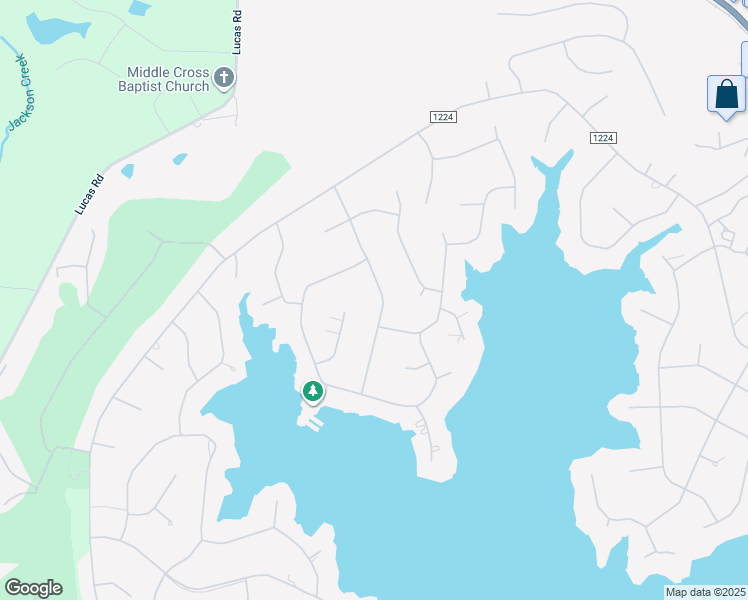 map of restaurants, bars, coffee shops, grocery stores, and more near 122 Smathers Drive in Seven Lakes