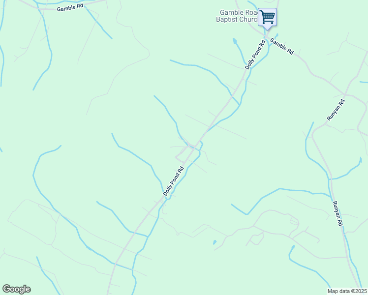 map of restaurants, bars, coffee shops, grocery stores, and more near 11301 Dolly Pond Road in Birchwood