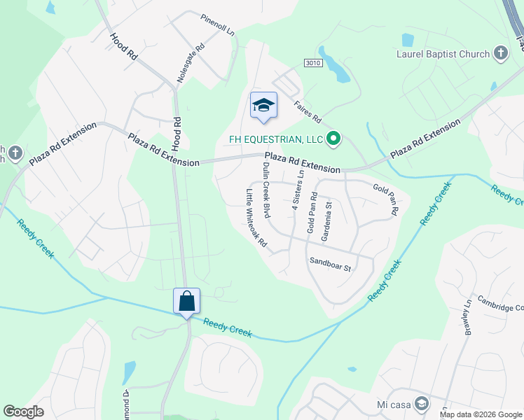map of restaurants, bars, coffee shops, grocery stores, and more near 11024 Dulin Creek Boulevard in Charlotte