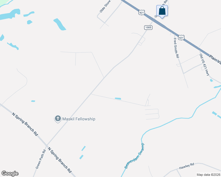 map of restaurants, bars, coffee shops, grocery stores, and more near 5989 Green Path Road in Dunn