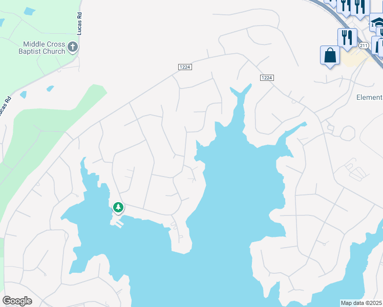 map of restaurants, bars, coffee shops, grocery stores, and more near 131 Shaw Road Southwest in Pinehurst