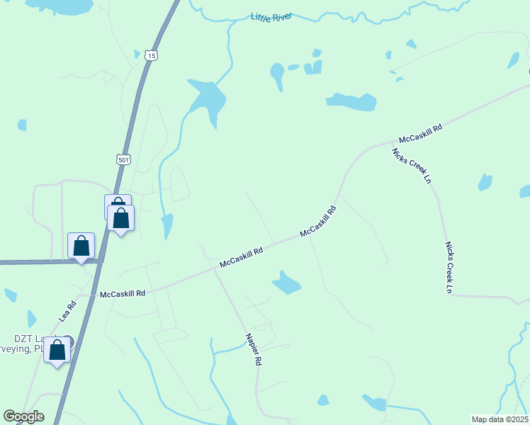 map of restaurants, bars, coffee shops, grocery stores, and more near 160 Pinecrest Drive in Carthage