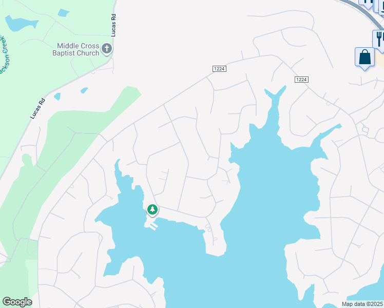 map of restaurants, bars, coffee shops, grocery stores, and more near 123 Smathers Drive in Seven Lakes
