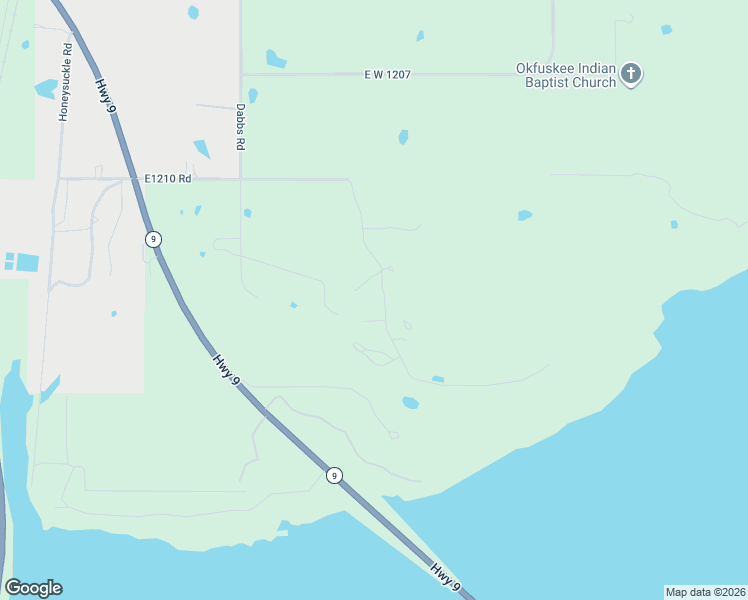 map of restaurants, bars, coffee shops, grocery stores, and more near 121284 South 4184 Road in Eufaula