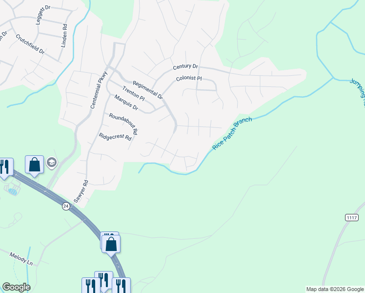map of restaurants, bars, coffee shops, grocery stores, and more near 16 Fort McClary Court in Cameron