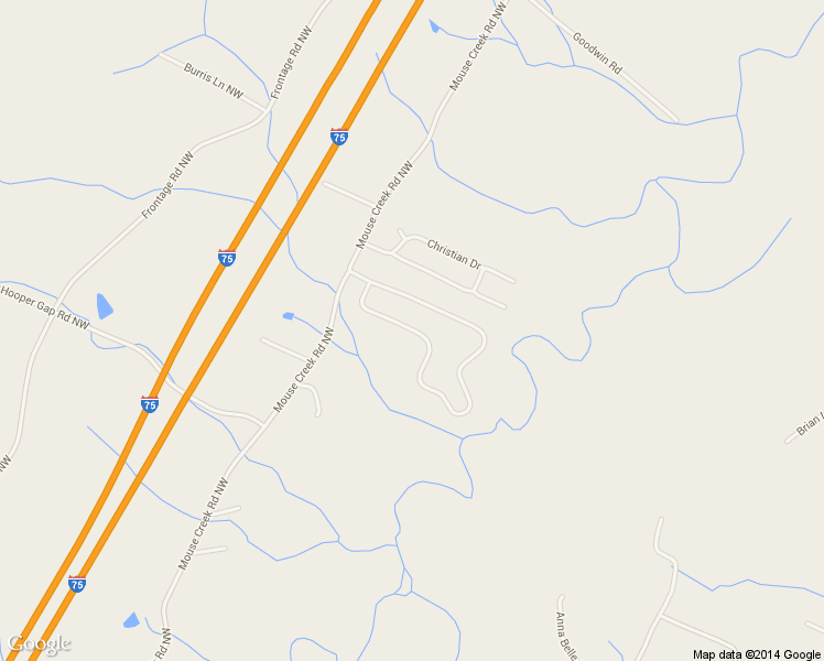 map of restaurants, bars, coffee shops, grocery stores, and more near 553 Thoroughbred Drive Northwest in Cleveland