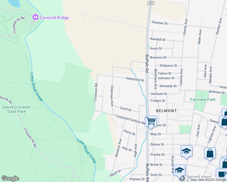 map of restaurants, bars, coffee shops, grocery stores, and more near 1113 Clearview Avenue in Lawrenceburg