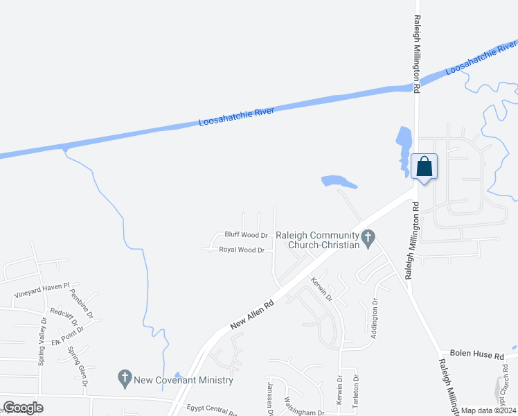 map of restaurants, bars, coffee shops, grocery stores, and more near 4792 Bluff Wood Cove in Memphis