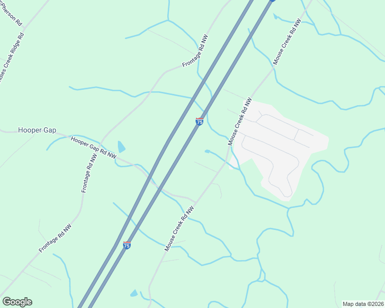 map of restaurants, bars, coffee shops, grocery stores, and more near Interstate 75 in Cleveland