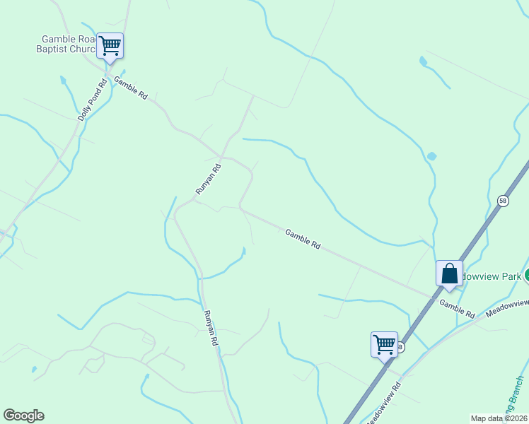 map of restaurants, bars, coffee shops, grocery stores, and more near 7375 Gamble Road in Georgetown