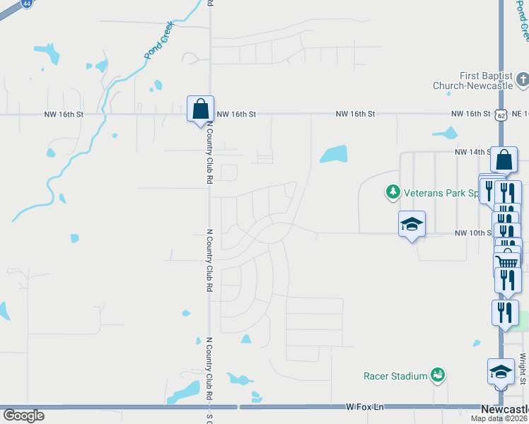 map of restaurants, bars, coffee shops, grocery stores, and more near in Newcastle