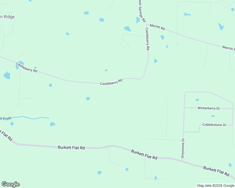 map of restaurants, bars, coffee shops, grocery stores, and more near 224-276 Castleberry Road in Greenbrier