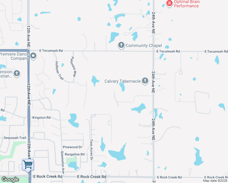 map of restaurants, bars, coffee shops, grocery stores, and more near 2101 Omega St in Norman