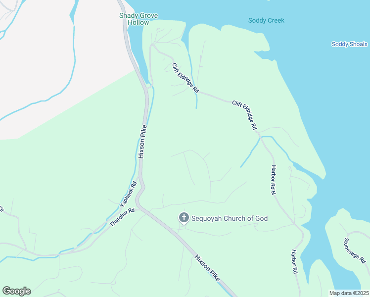 map of restaurants, bars, coffee shops, grocery stores, and more near 11022 High River Drive in Soddy-Daisy