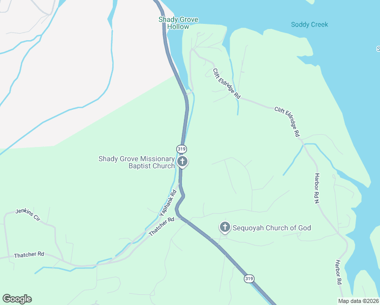 map of restaurants, bars, coffee shops, grocery stores, and more near 10980 Hixson Pike in Soddy-Daisy