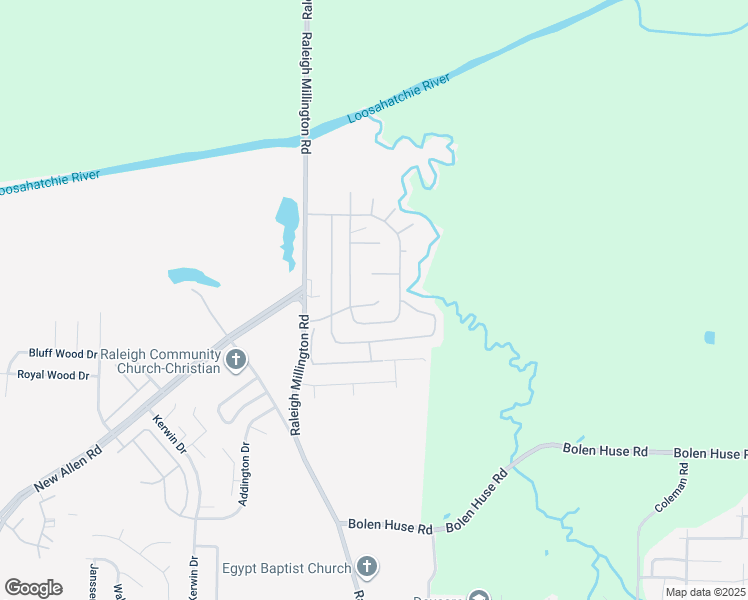 map of restaurants, bars, coffee shops, grocery stores, and more near 4912 Raleigh Millington Road in Memphis