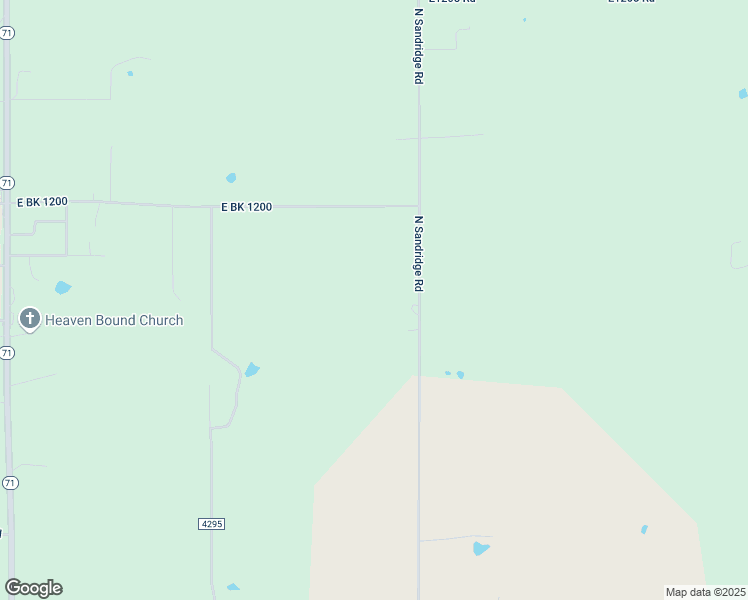 map of restaurants, bars, coffee shops, grocery stores, and more near 10174 North Sandridge Road in Stigler
