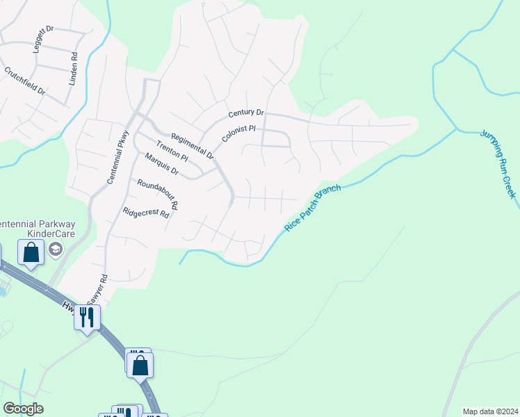map of restaurants, bars, coffee shops, grocery stores, and more near 34 Ambrose Point in Cameron