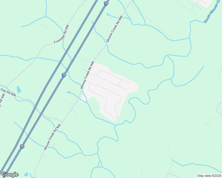 map of restaurants, bars, coffee shops, grocery stores, and more near 213 Thoroughbred Drive Northwest in Cleveland