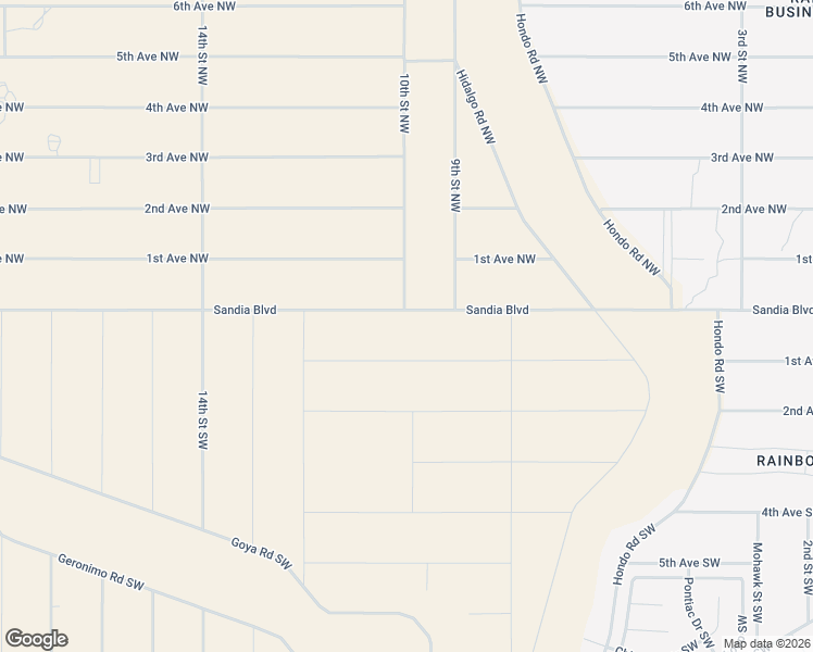 map of restaurants, bars, coffee shops, grocery stores, and more near 1002 Sandia Boulevard in Albuquerque