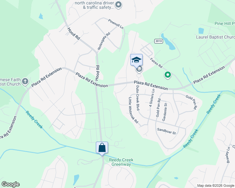 map of restaurants, bars, coffee shops, grocery stores, and more near 2011 Pin Hook Road in Charlotte