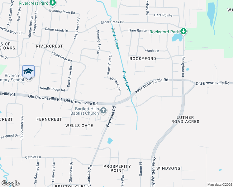 map of restaurants, bars, coffee shops, grocery stores, and more near 4813 Ellendale Road in Bartlett