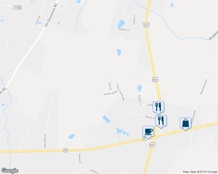 map of restaurants, bars, coffee shops, grocery stores, and more near 11646 Mud Drive in Midland