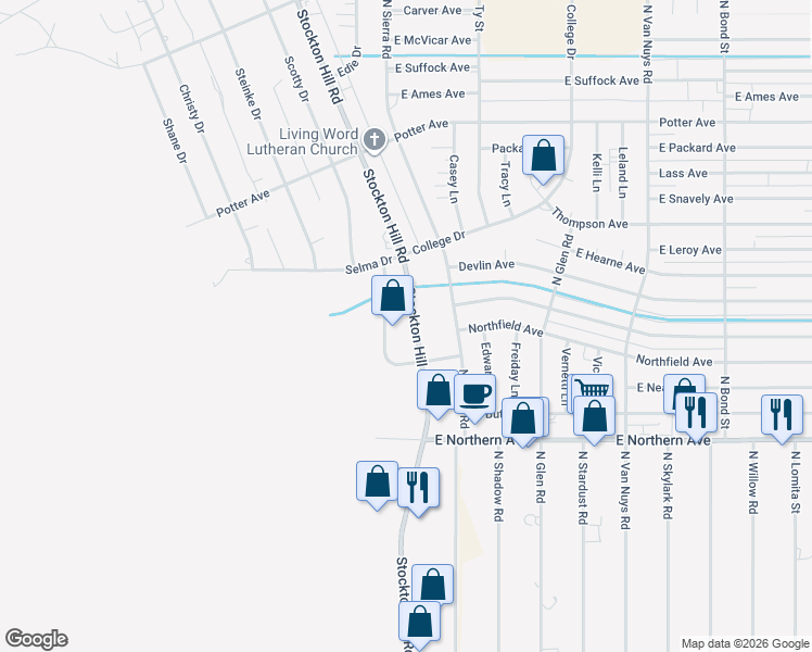 map of restaurants, bars, coffee shops, grocery stores, and more near 4636 Arnold Road in Kingman