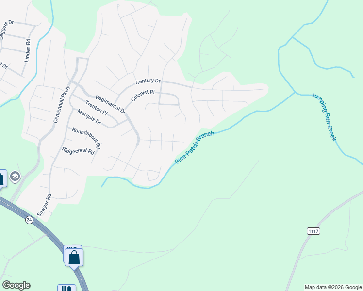 map of restaurants, bars, coffee shops, grocery stores, and more near 35 Barlowe Court in Cameron
