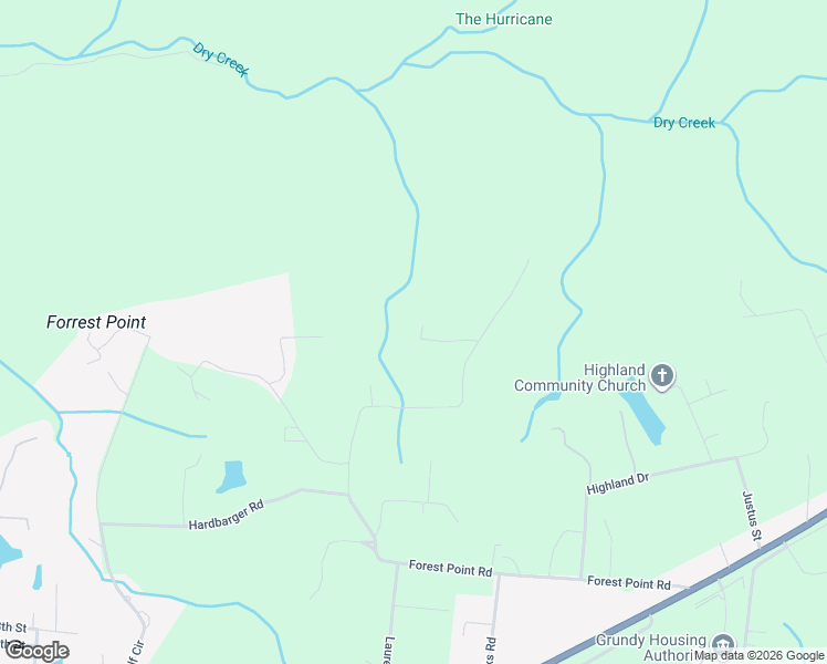 map of restaurants, bars, coffee shops, grocery stores, and more near 80 Mountain Laurel Lane in Monteagle