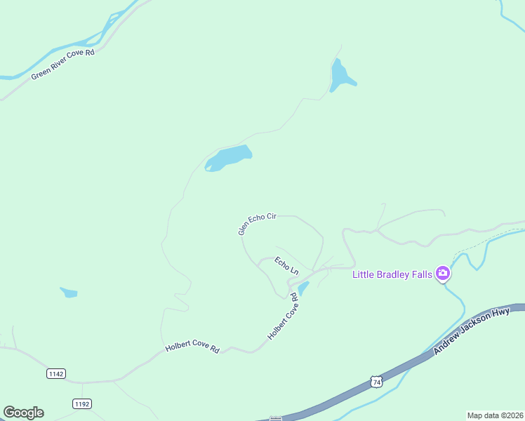 map of restaurants, bars, coffee shops, grocery stores, and more near 425 Glen Echo Circle in Saluda