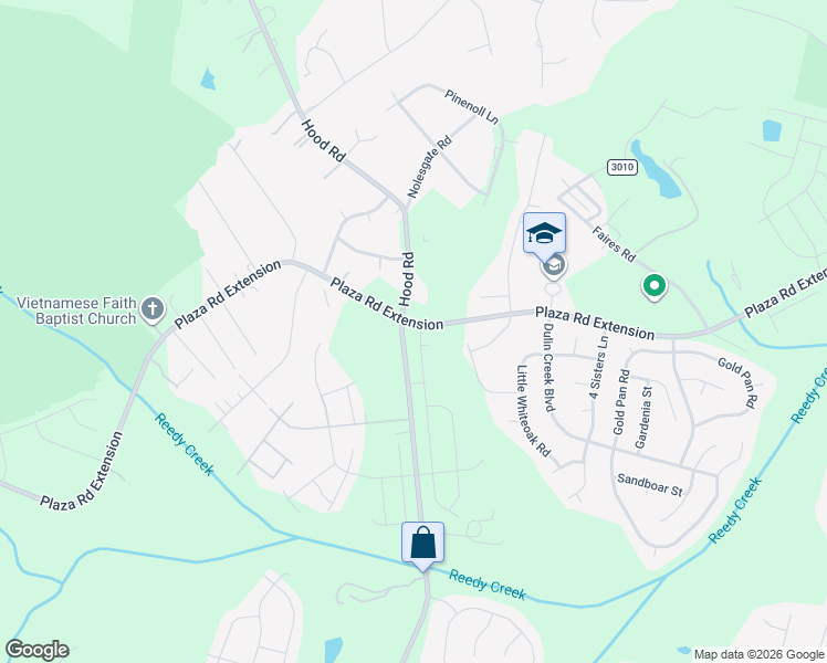 map of restaurants, bars, coffee shops, grocery stores, and more near 8549 Hood Road in Charlotte