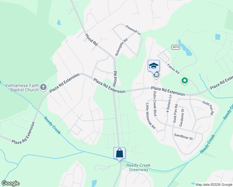 map of restaurants, bars, coffee shops, grocery stores, and more near 8549 Hood Road in Charlotte