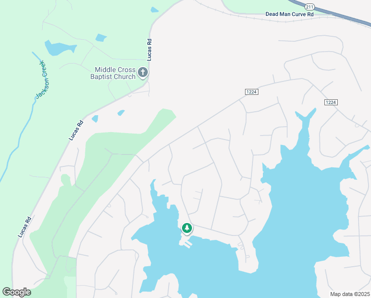 map of restaurants, bars, coffee shops, grocery stores, and more near 108 Christine Place in Seven Lakes