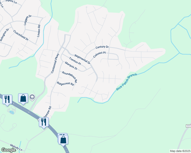 map of restaurants, bars, coffee shops, grocery stores, and more near 446 Regimental Drive in Cameron