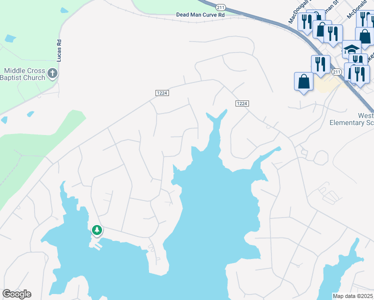 map of restaurants, bars, coffee shops, grocery stores, and more near 114 Patton Road in Moore County