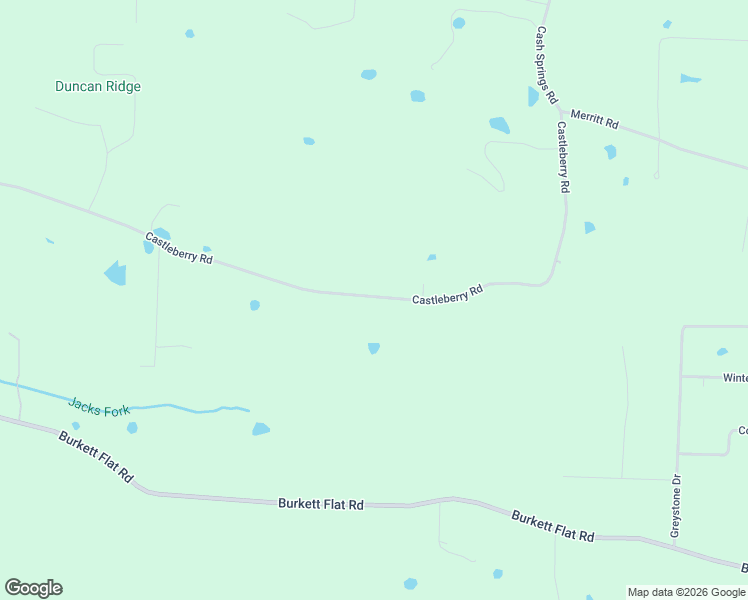 map of restaurants, bars, coffee shops, grocery stores, and more near 239 Castleberry Road in Greenbrier