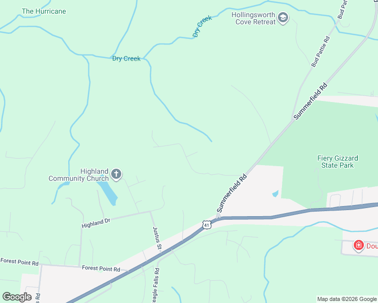 map of restaurants, bars, coffee shops, grocery stores, and more near in Monteagle