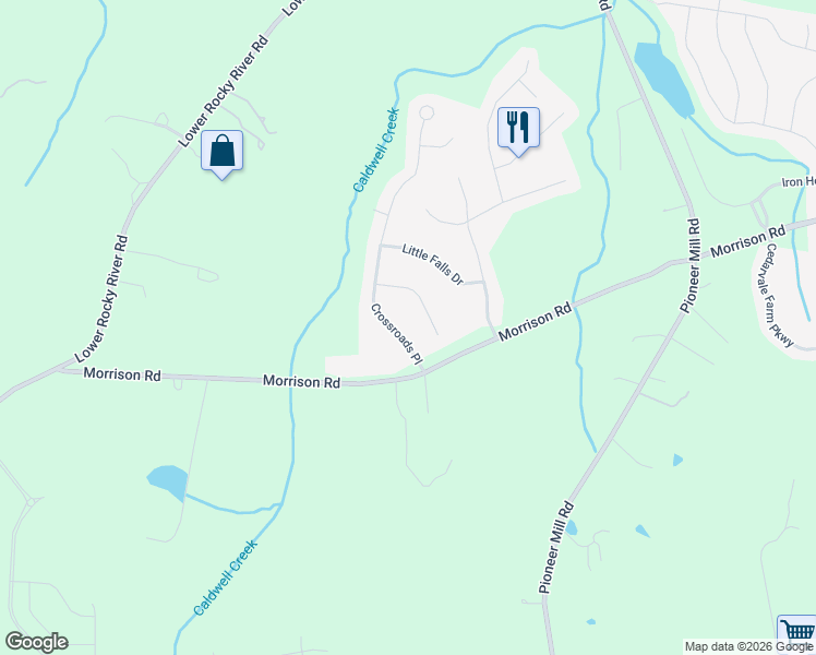 map of restaurants, bars, coffee shops, grocery stores, and more near 1483 Porters Court in Concord