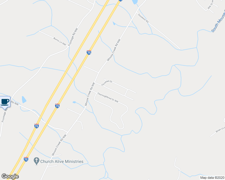 map of restaurants, bars, coffee shops, grocery stores, and more near 188 Christian Drive in Cleveland