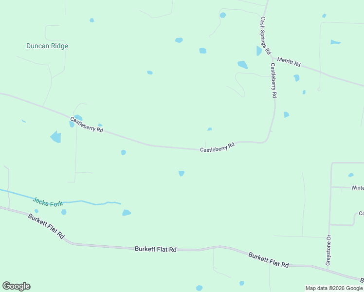 map of restaurants, bars, coffee shops, grocery stores, and more near 239 Castleberry Road in Greenbrier