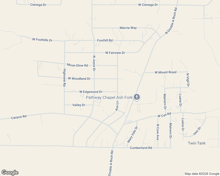 map of restaurants, bars, coffee shops, grocery stores, and more near 1107 West Edgewood Road in Williams