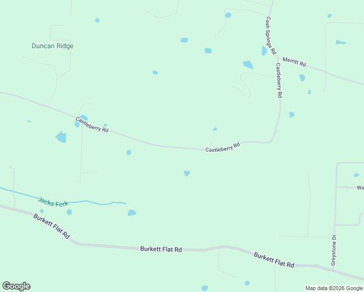 map of restaurants, bars, coffee shops, grocery stores, and more near 239 Castleberry Road in Greenbrier