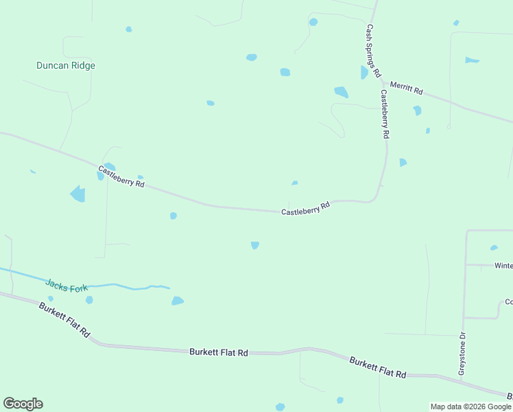 map of restaurants, bars, coffee shops, grocery stores, and more near 239 Castleberry Road in Greenbrier