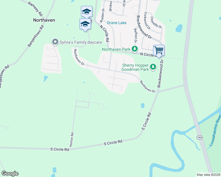 map of restaurants, bars, coffee shops, grocery stores, and more near 4865 Libby Lane in Memphis