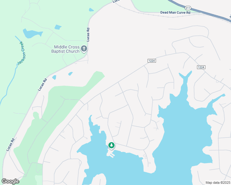 map of restaurants, bars, coffee shops, grocery stores, and more near 104 Christine Place in Seven Lakes