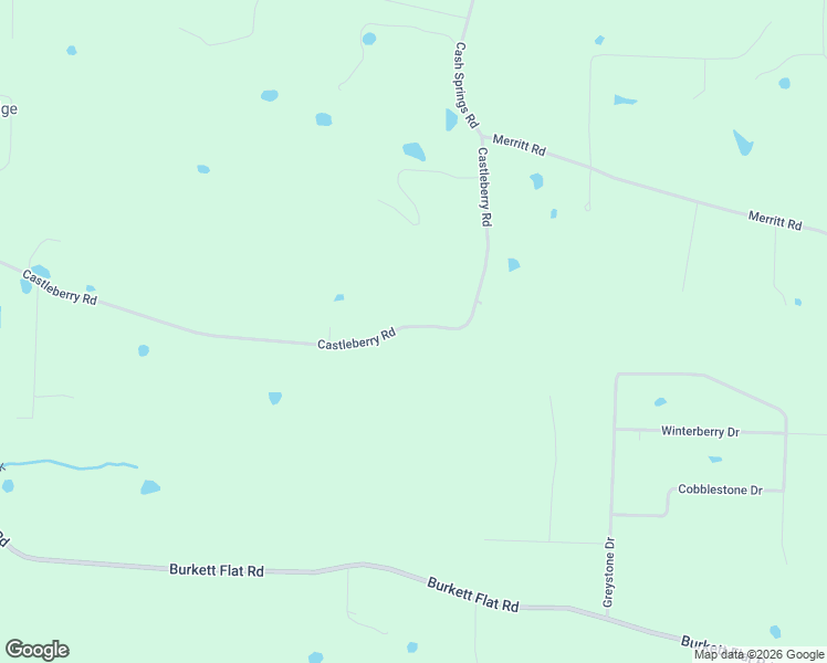 map of restaurants, bars, coffee shops, grocery stores, and more near 224-276 Castleberry Road in Greenbrier