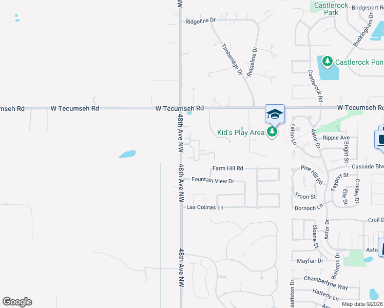 map of restaurants, bars, coffee shops, grocery stores, and more near 3313 Enclave Lane in Norman